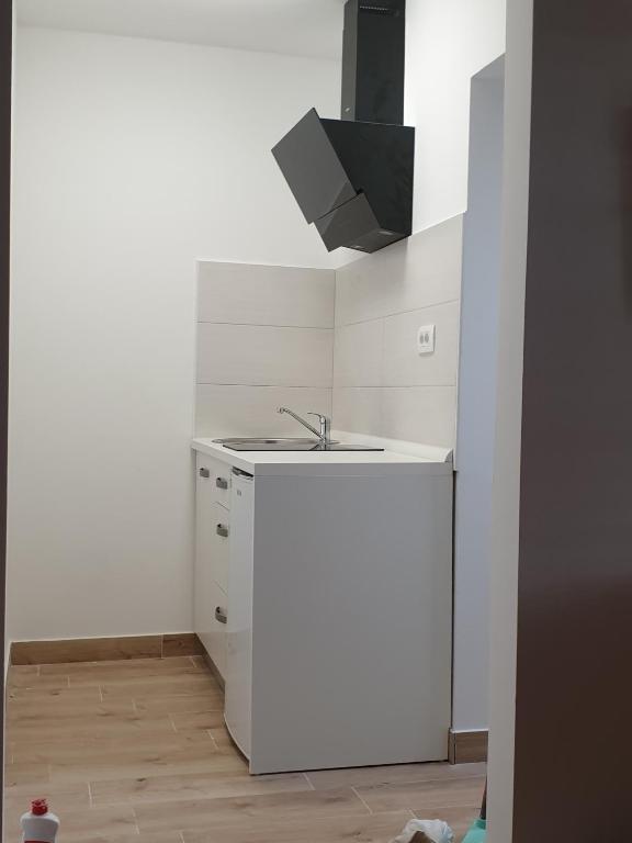 Kuchyň nebo kuchyňský kout v ubytování Apartments and rooms Novigrad 1624