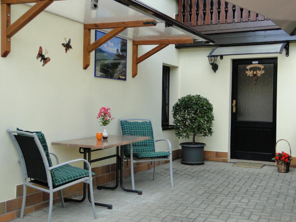 Posezení v ubytování Haus Angermann
