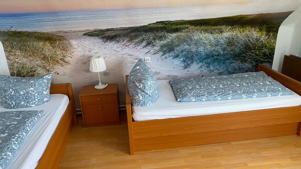 Postel nebo postele na pokoji v ubytování Schröder's Motel