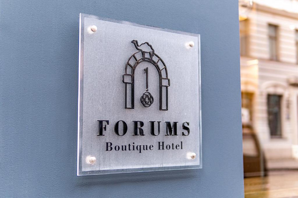 Certifikát, hodnocení, plakát nebo jiný dokument vystavený v ubytování Forums Boutique Hotel