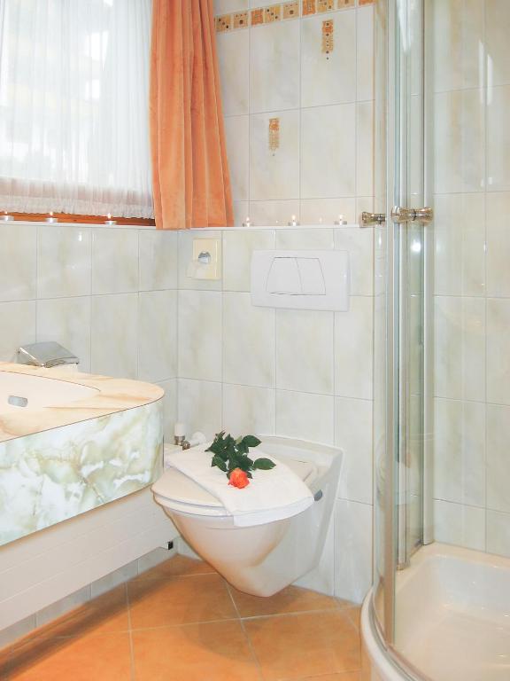 Koupelna v ubytování Hotel Antonius