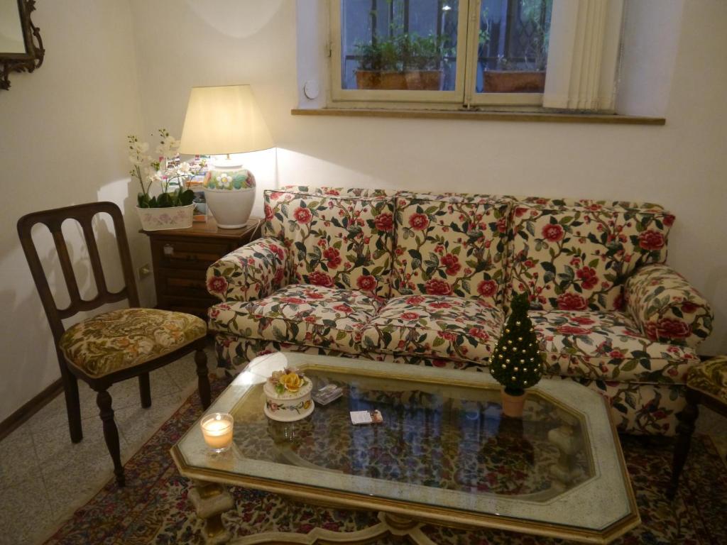 Posezení v ubytování Albergo Tre Donzelle