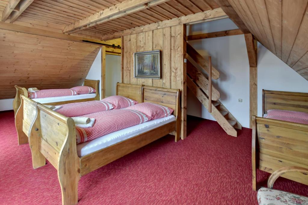 Postel nebo postele na pokoji v ubytování Chalupa Andrea
