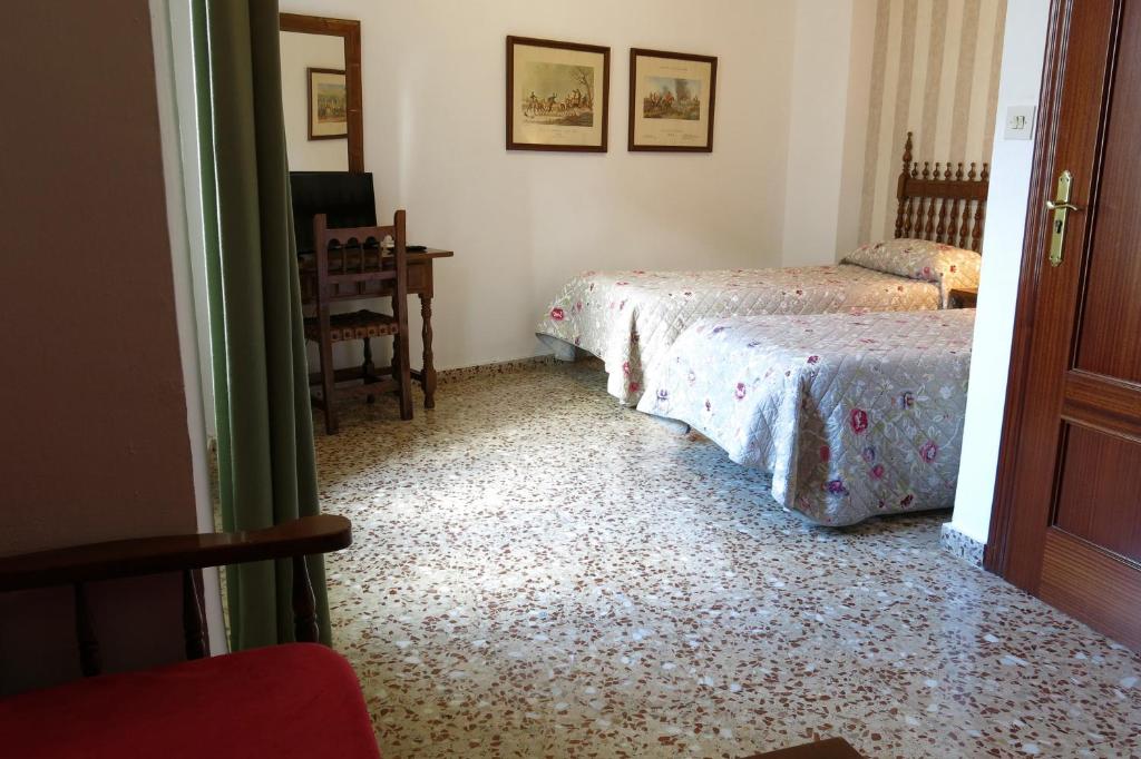 Postel nebo postele na pokoji v ubytování Hotel Andalucía