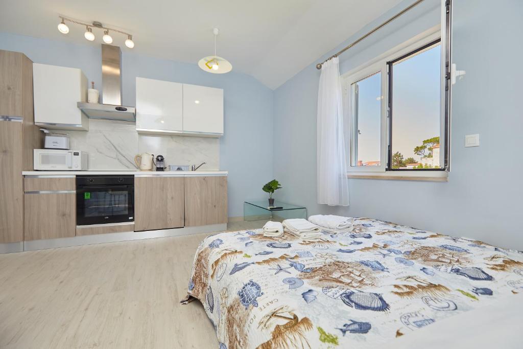 Kuchyňa alebo kuchynka v ubytovaní Apartments Kolorina