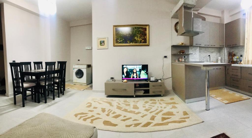 Kuchyň nebo kuchyňský kout v ubytování Cappuccino Apartment