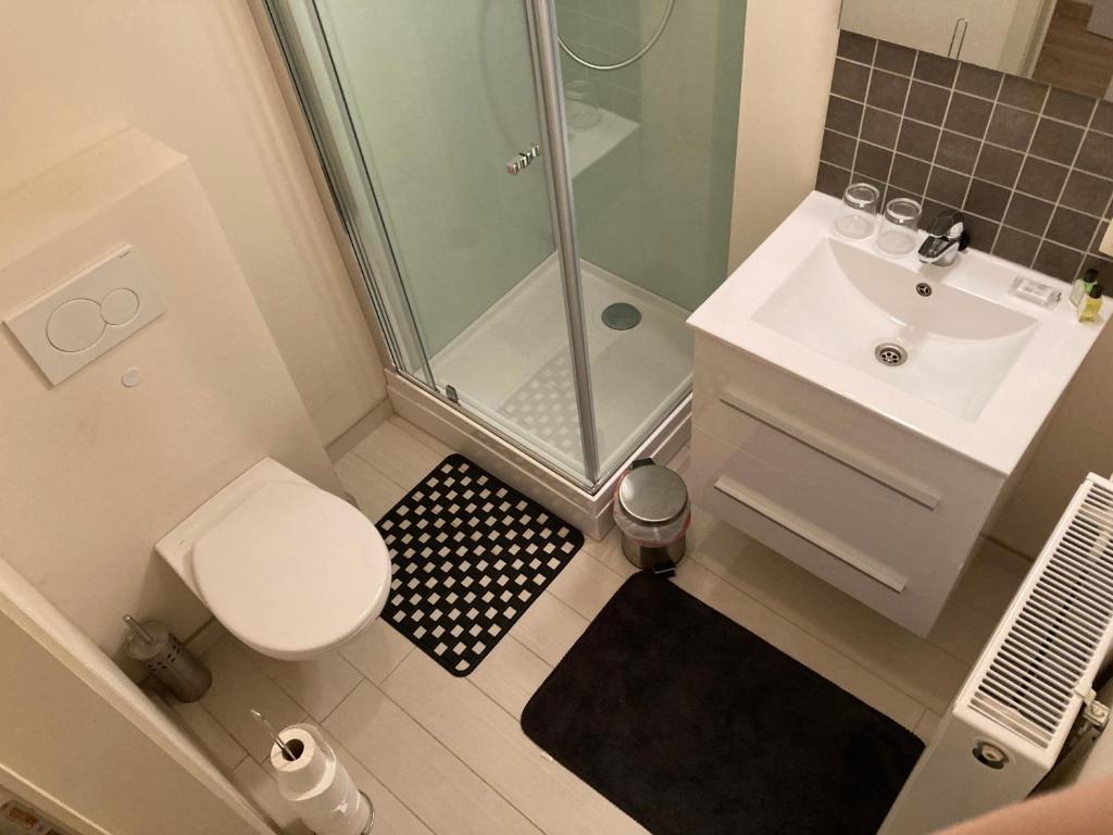 Koupelna v ubytování B&B Molen Ter Walle