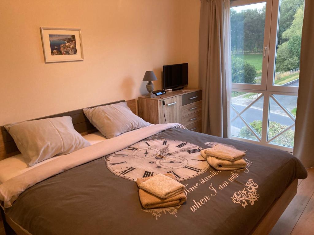 Postel nebo postele na pokoji v ubytování B&B Molen Ter Walle