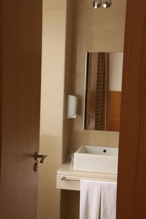 Koupelna v ubytování Hotel Zenite