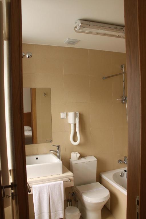 Koupelna v ubytování Hotel Zenite