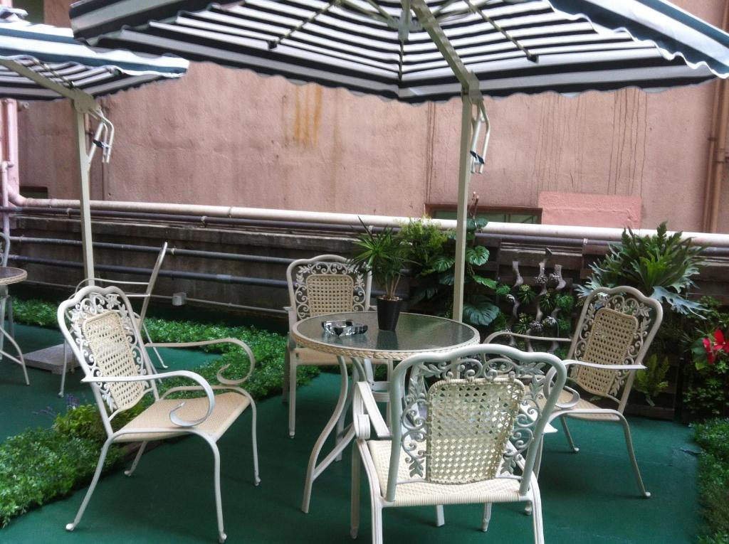 Patio nebo venkovní prostory v ubytování California Hotel