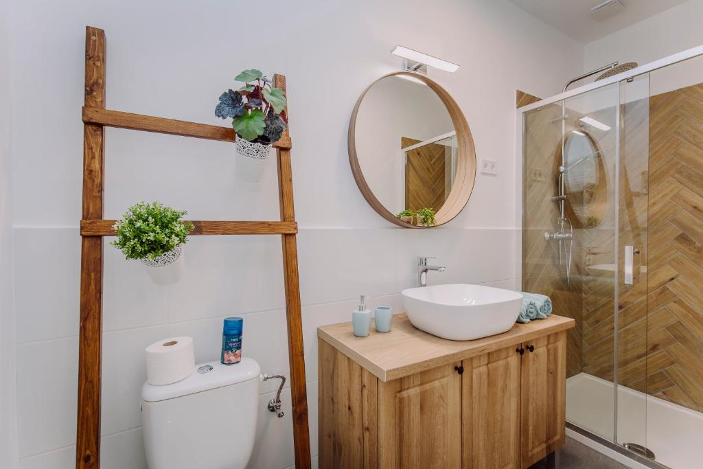 Kúpeľňa v ubytovaní Nádas Center Home Badacsony