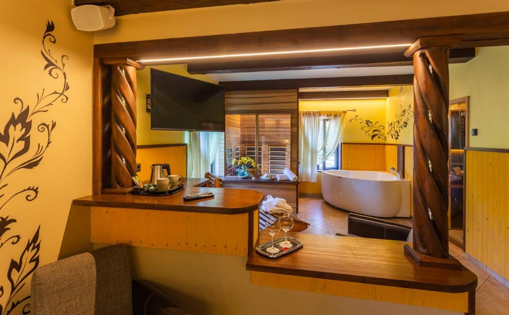 Posezení v ubytování Ruunawere Hotel