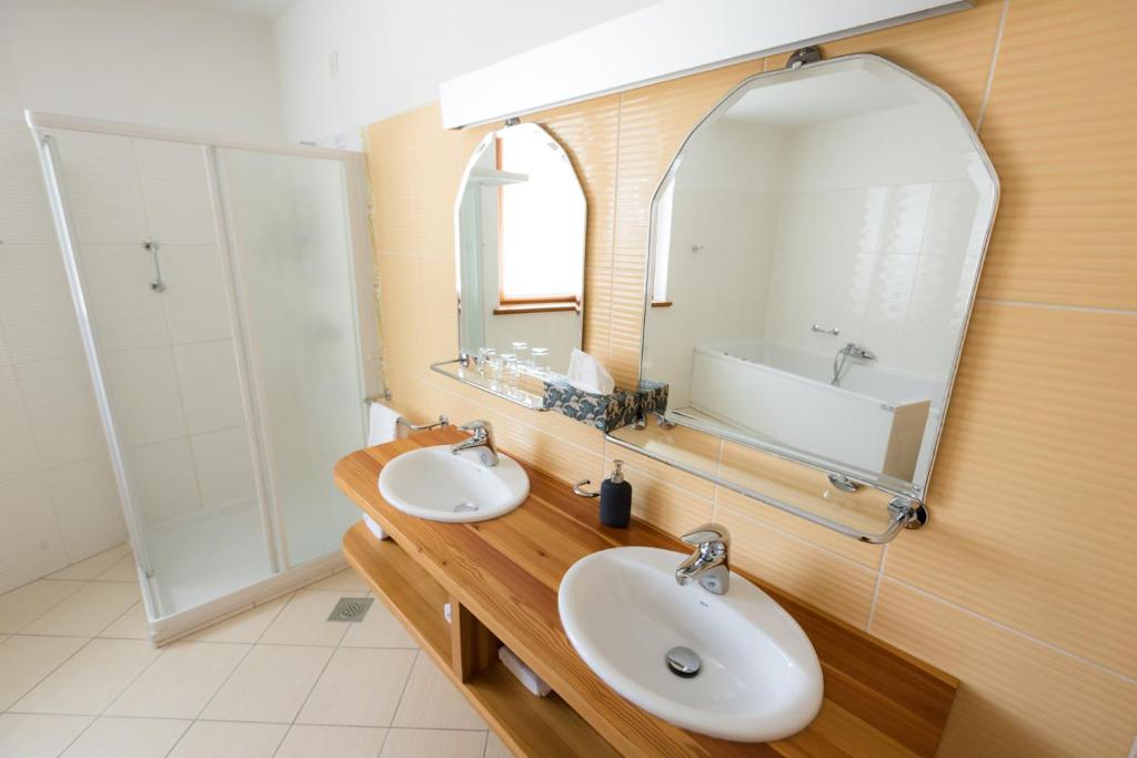 Koupelna v ubytování Hotel Boka