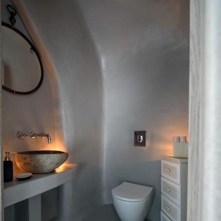 Koupelna v ubytování White Dream Suites
