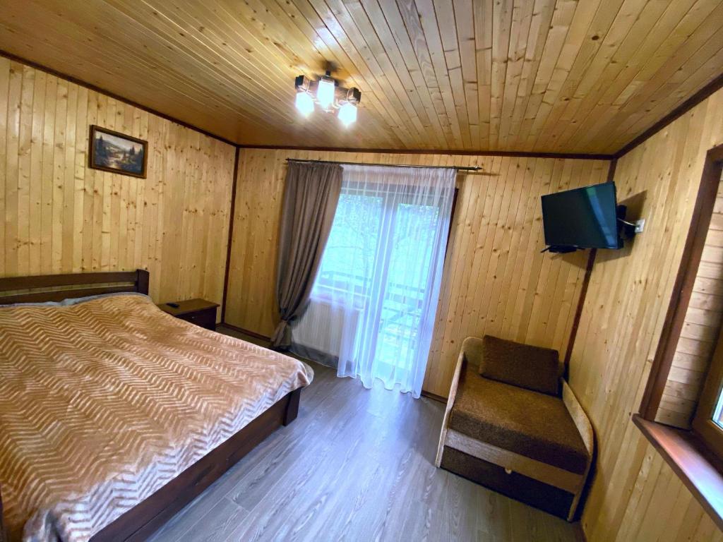 Postel nebo postele na pokoji v ubytování Під Магурою