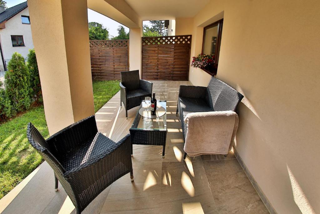 Posezení v ubytování Apartmany za Rohom