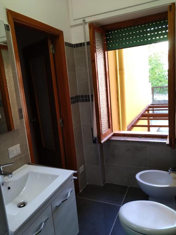 Koupelna v ubytování B&b Aloysia