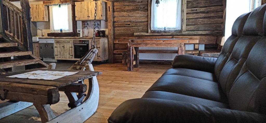Posezení v ubytování Chalets Toplak