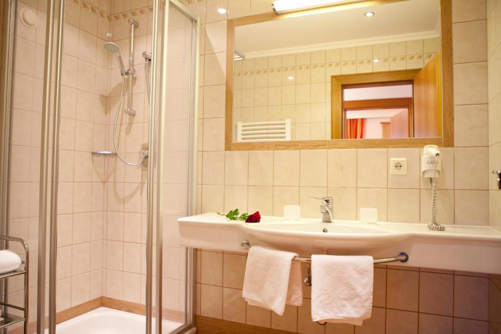 Koupelna v ubytování Appartement-Gästehaus Ursula