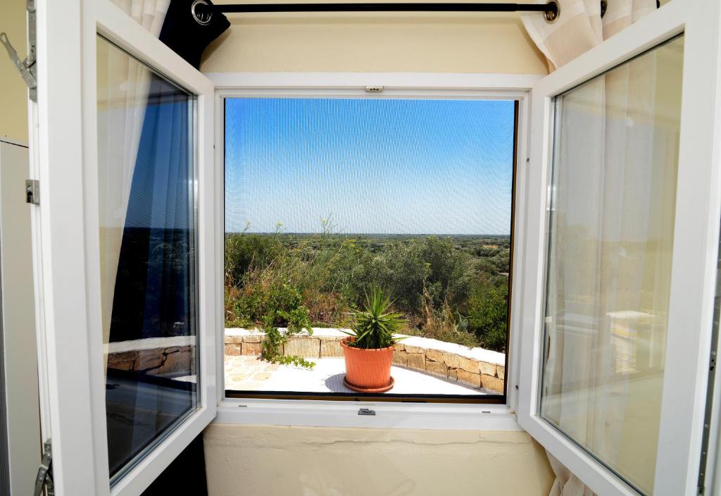 Balkón nebo terasa v ubytování Trullo Vista