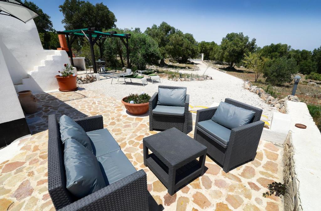 Posezení v ubytování Trullo Vista