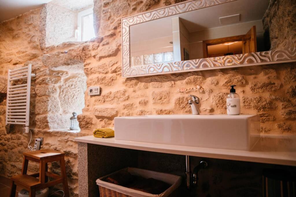 A bathroom at Casa de Vacaciones en Galicia de Karlos
