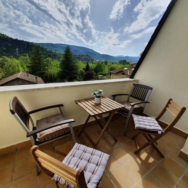 Nespecifikovaný výhled na hory nebo výhled na hory při pohledu z apartmánu