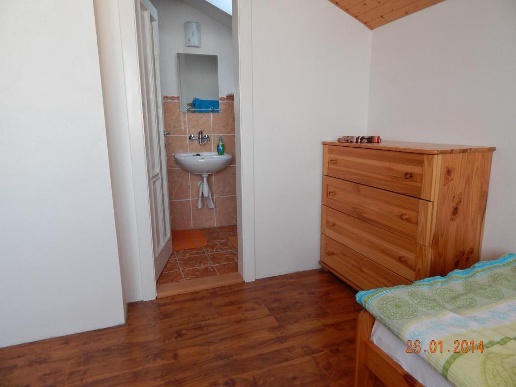 Postel nebo postele na pokoji v ubytování Privat Liska