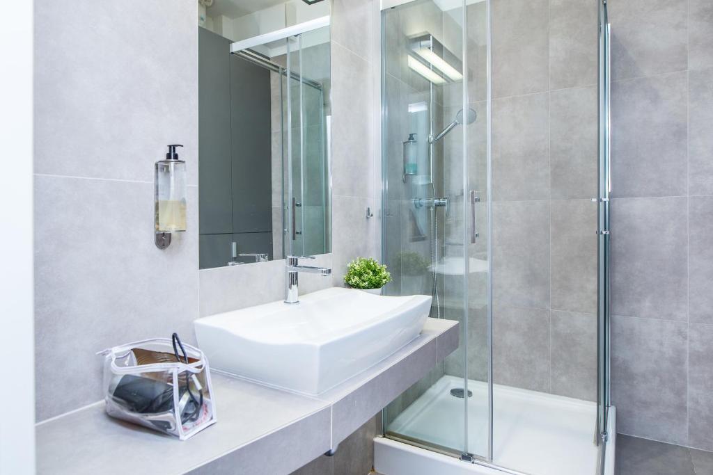 Kúpeľňa v ubytovaní Cracow Rentals Zacisze