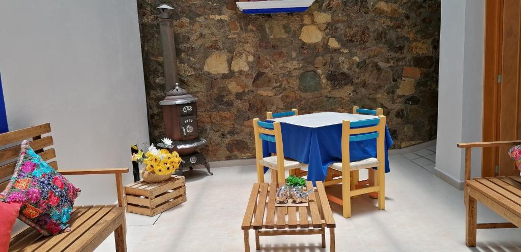 Posezení v ubytování CASA LUPITA