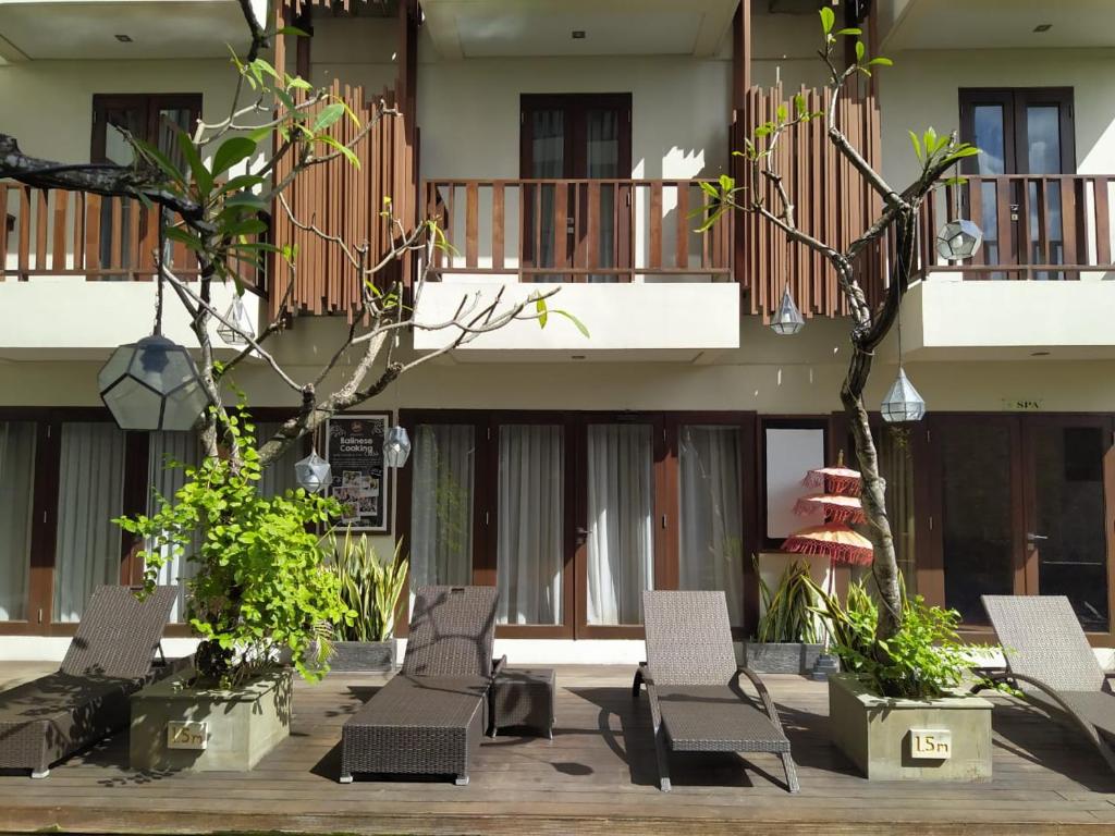 Balkón nebo terasa v ubytování d'primahotel Seminyak