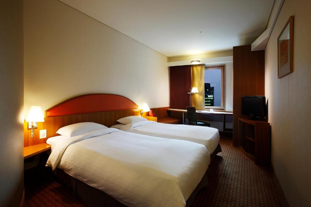 Ibis Styles Ambassador Seoul Gangnam - 标准双床间 - 位于城市一侧/禁烟