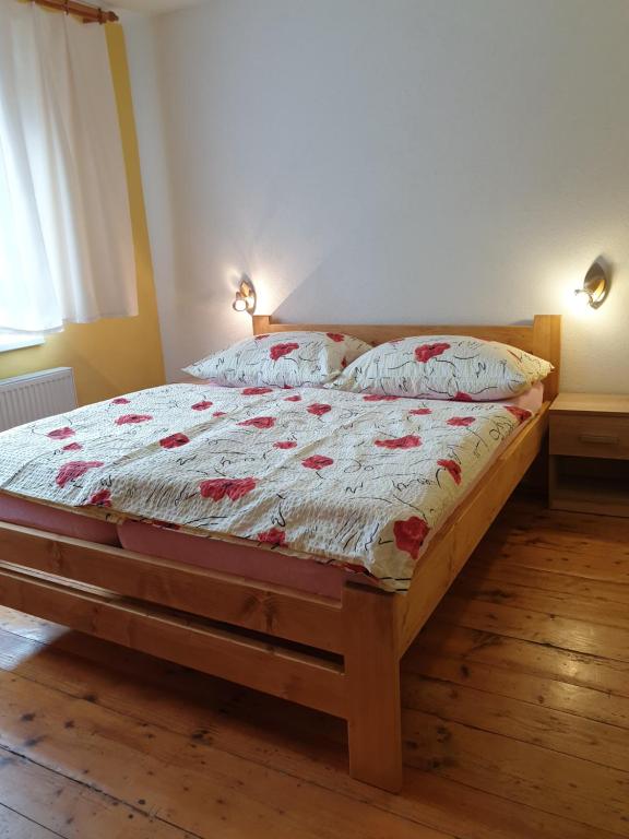 Postel nebo postele na pokoji v ubytování Chalupa Anna