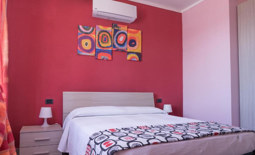 Posteľ alebo postele v izbe v ubytovaní B&B La Fontanella