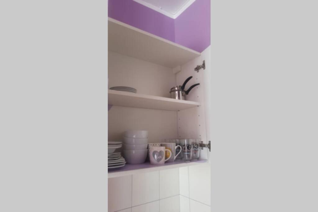 Kuchnia lub aneks kuchenny w obiekcie Apartment KIKI, 7th floor, with a sea view, free WiFI, for 2 persons