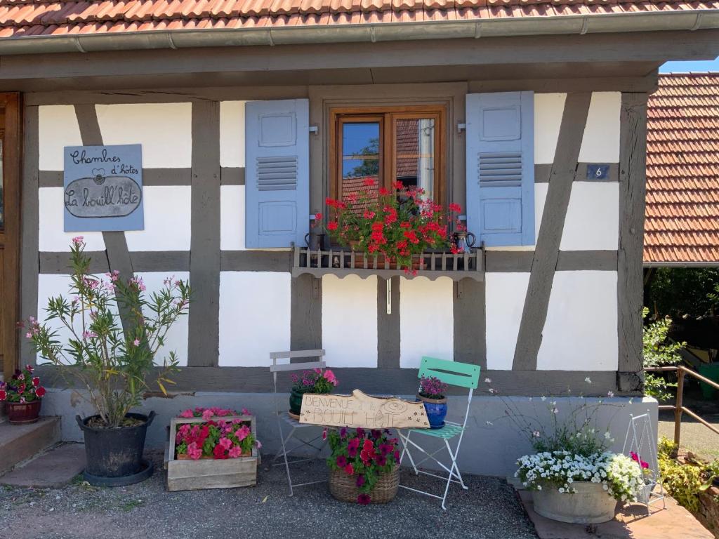 Zahrada ubytování Chambres d'hôtes "La Bouill'hôte"