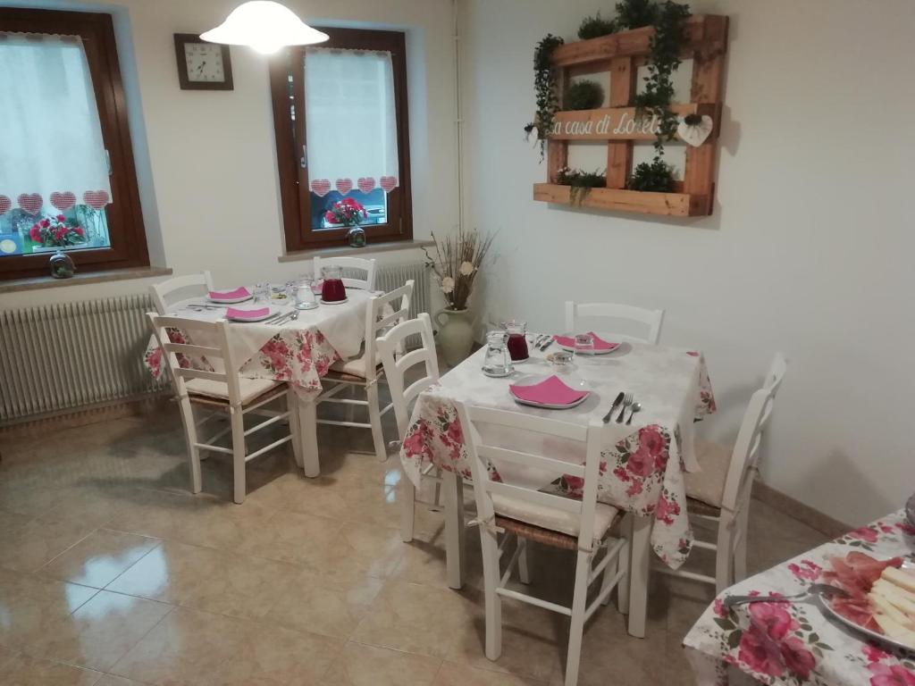 Restaurace v ubytování B&B La casa di Loretta