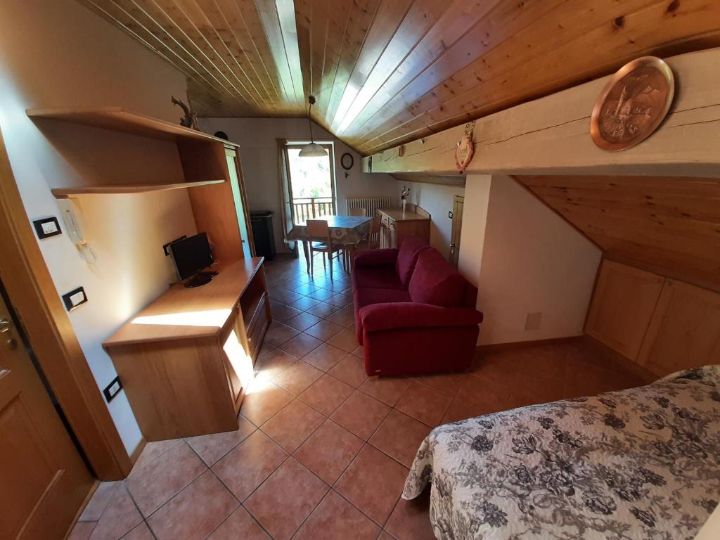 Postel nebo postele na pokoji v ubytování Casa Pergher