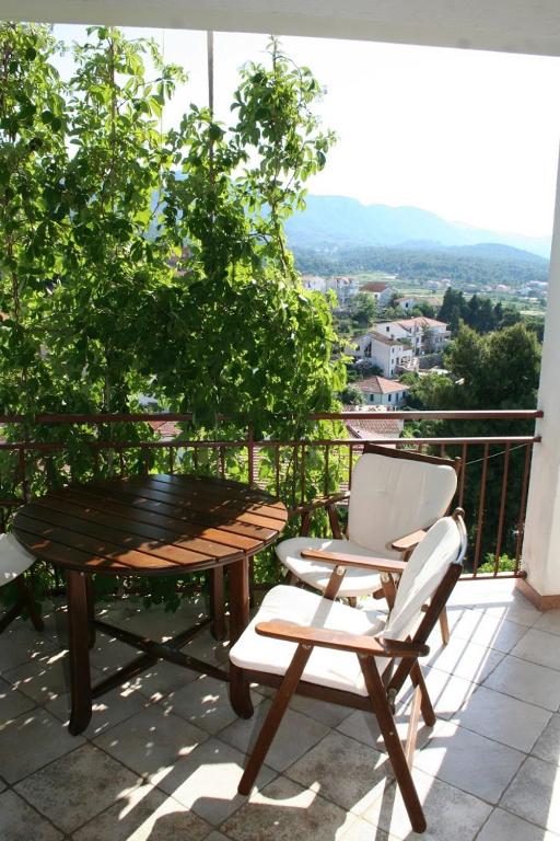 Balkón nebo terasa v ubytování Apartmani Mladina