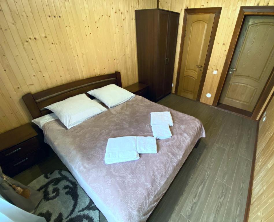Postel nebo postele na pokoji v ubytování Під Магурою