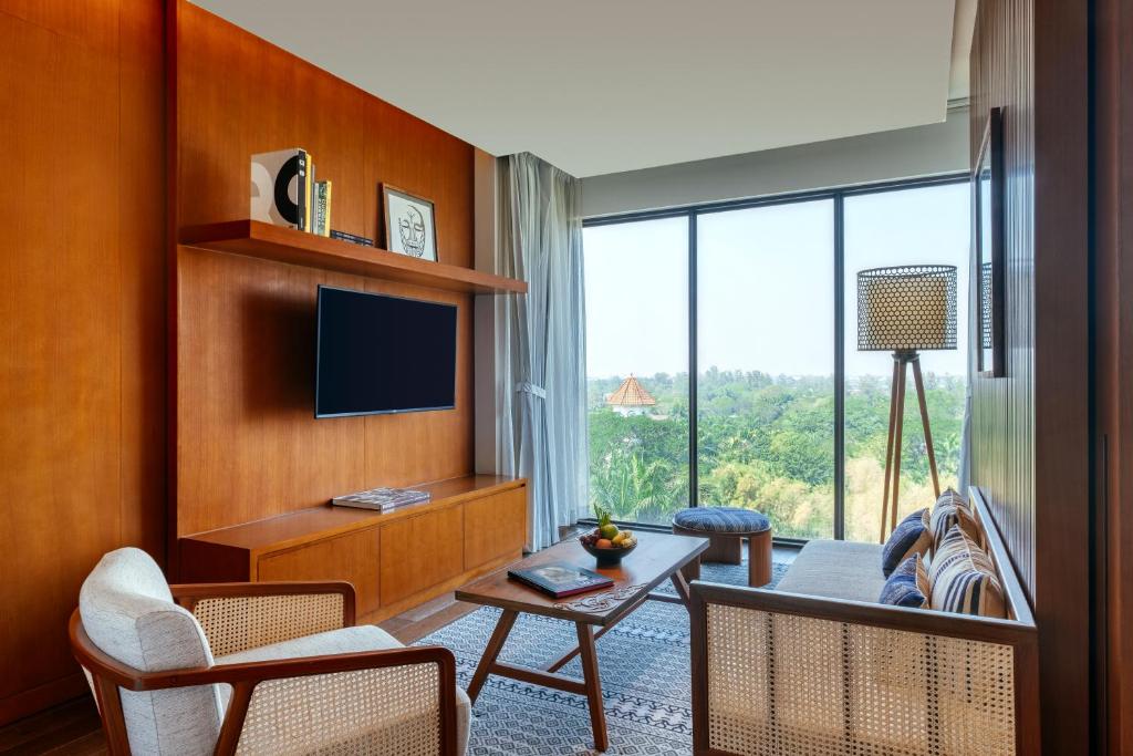 TV a/nebo společenská místnost v ubytování Awei Metta (Yangon)