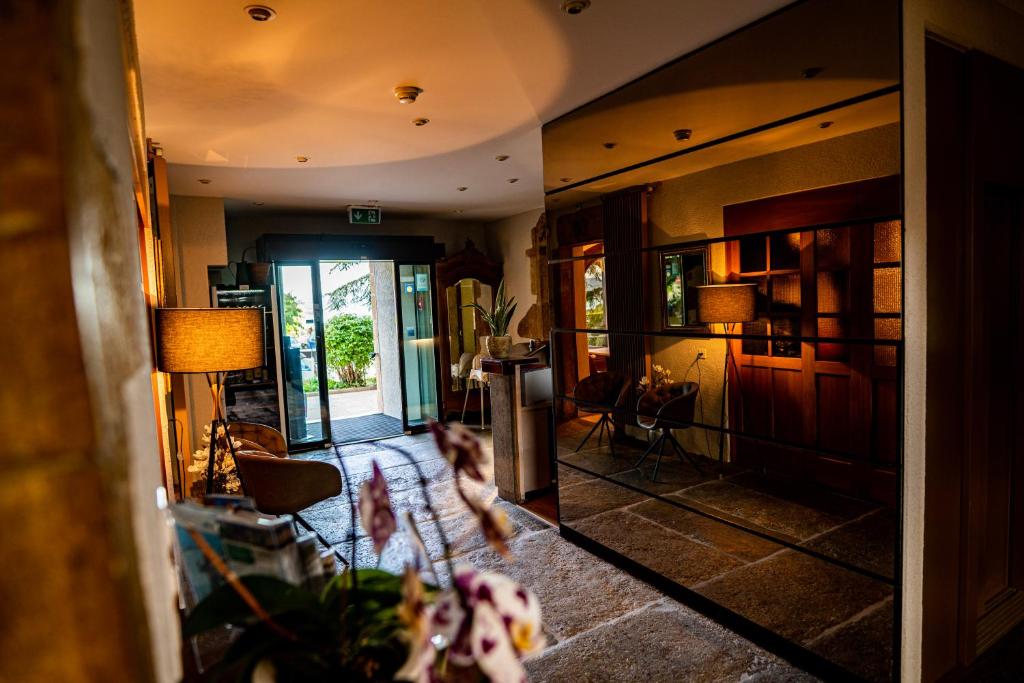 Posezení v ubytování Hôtel Restaurant Bellevue