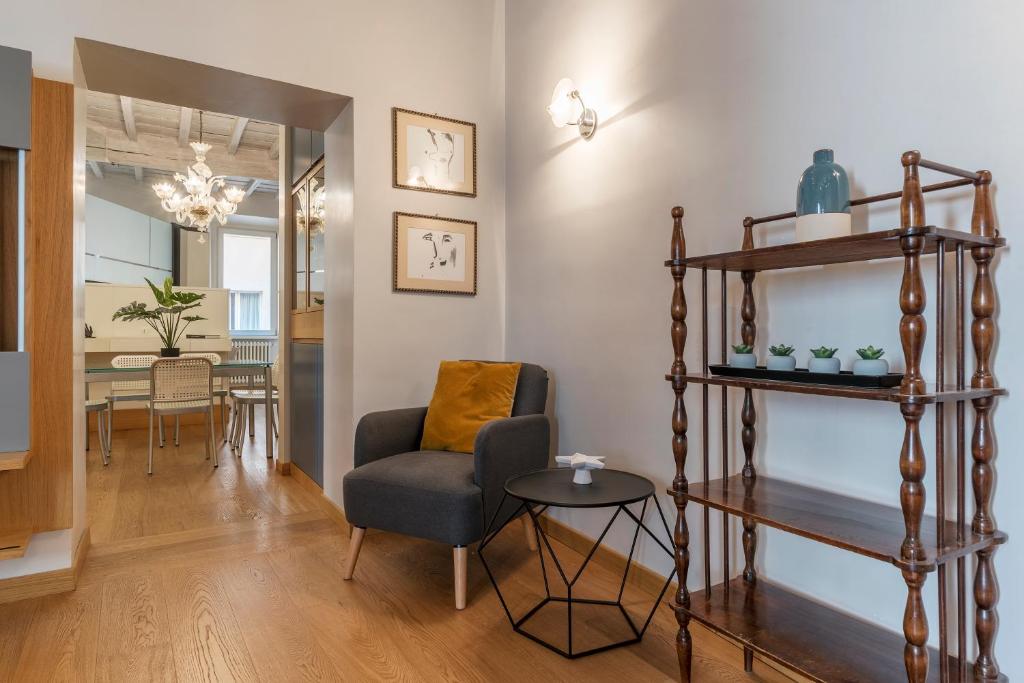 Część wypoczynkowa w obiekcie Piazza Navona Elegant Apartment