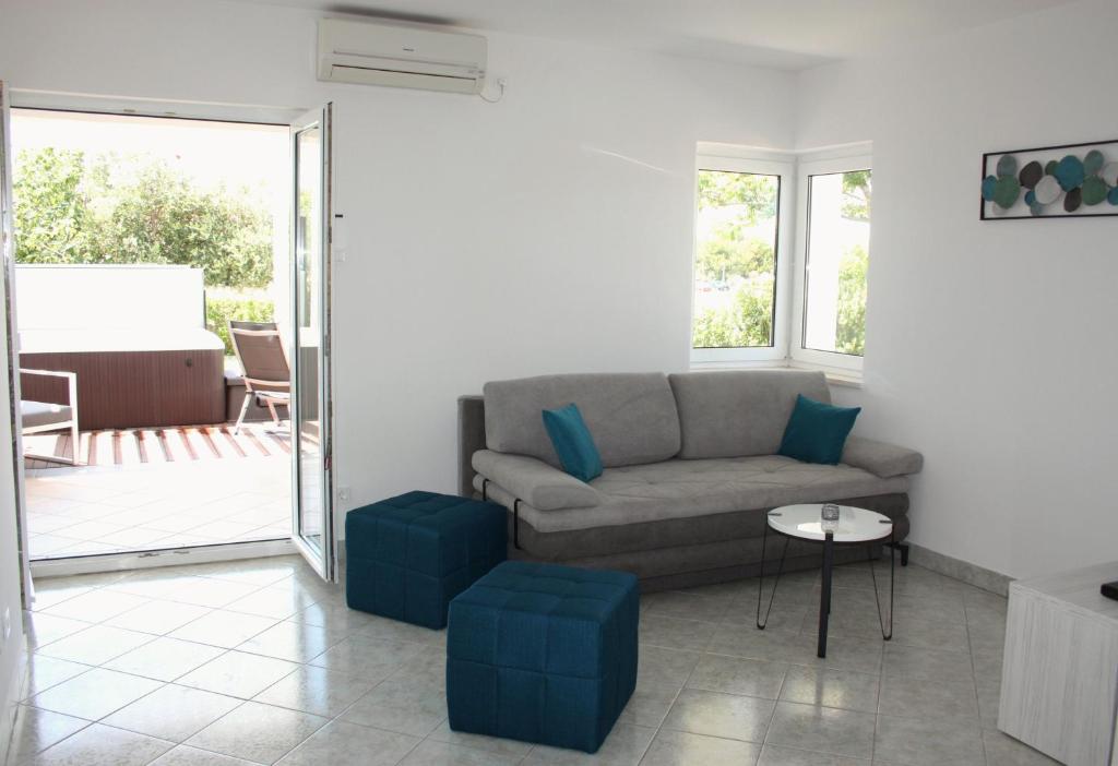 Część wypoczynkowa w obiekcie Sunwell apartments - Novalja, Gajac, Zrće
