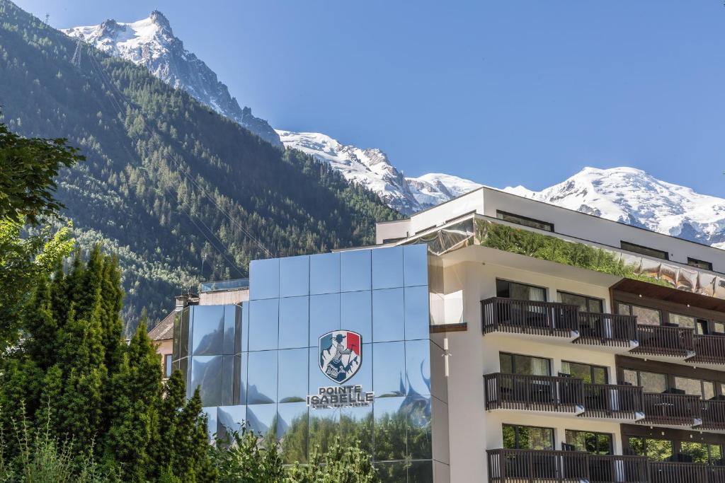 Ein allgemeiner Bergblick oder ein Berglick von des Hotels aus