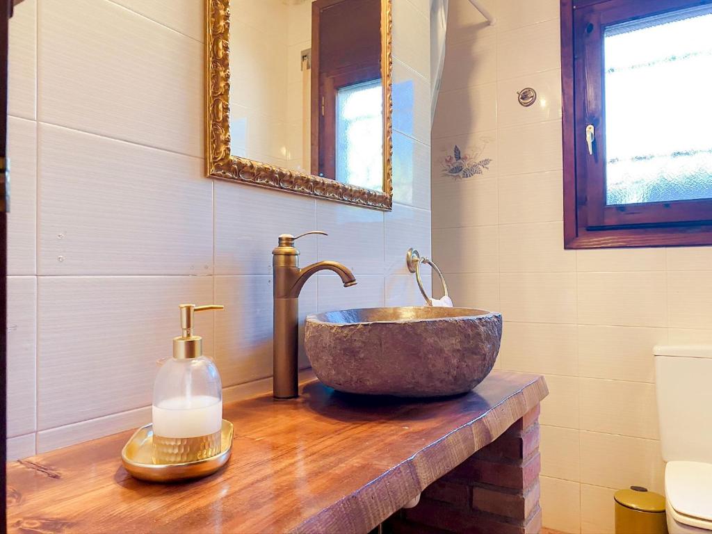 Kúpeľňa v ubytovaní Villa Dos Calas - Bonita Villa de estilo rustico y piscina de agua salada