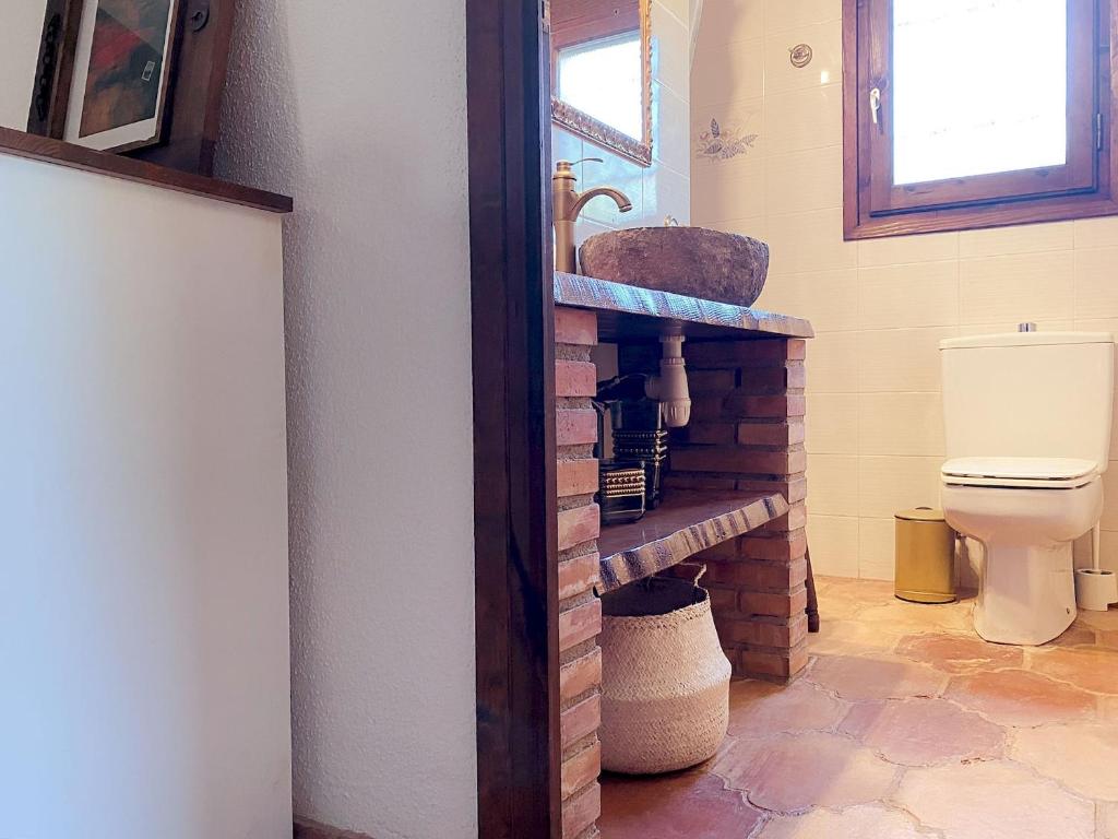 Kúpeľňa v ubytovaní Villa Dos Calas - Bonita Villa de estilo rustico y piscina de agua salada