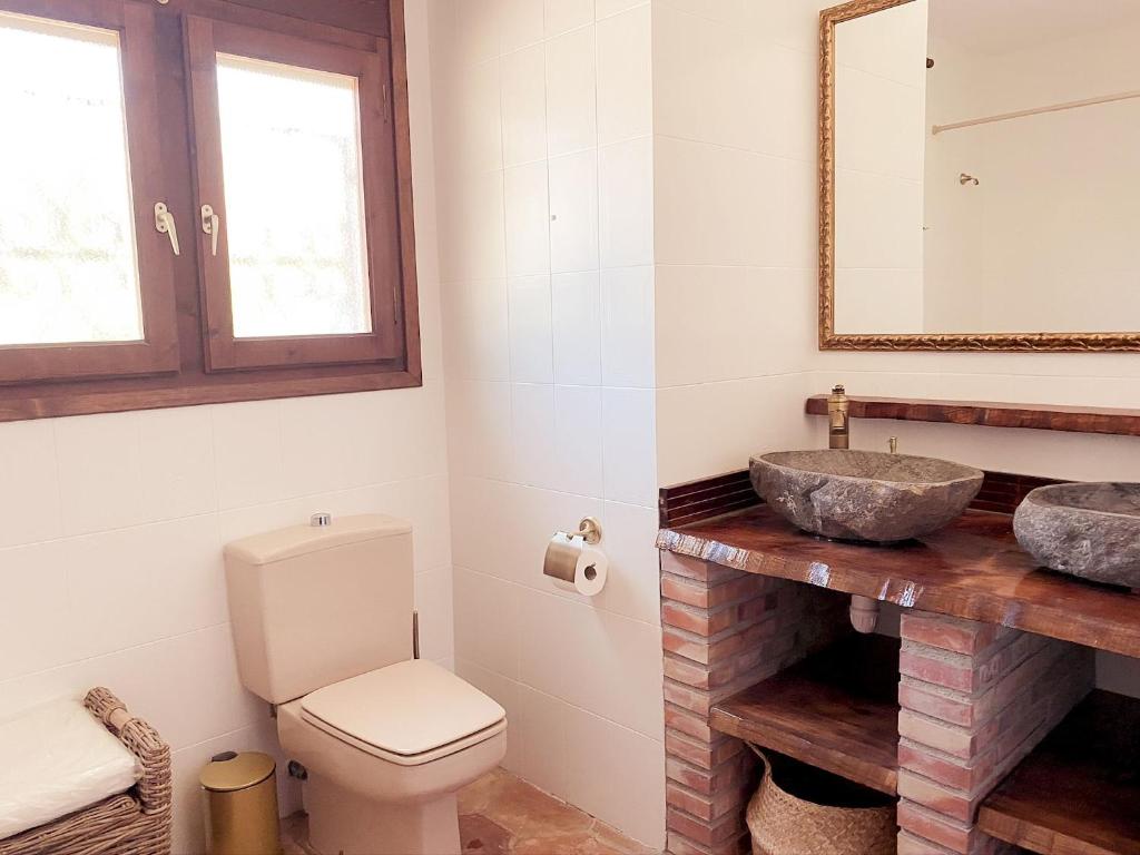 Kúpeľňa v ubytovaní Villa Dos Calas - Bonita Villa de estilo rustico y piscina de agua salada