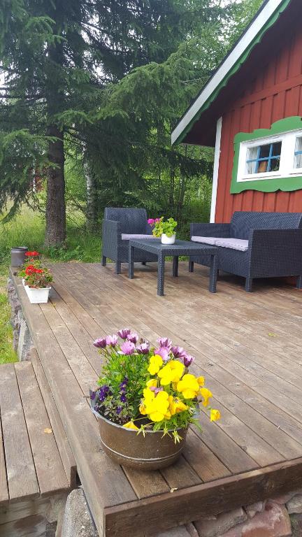 Zahrada ubytování Hiking Cabin